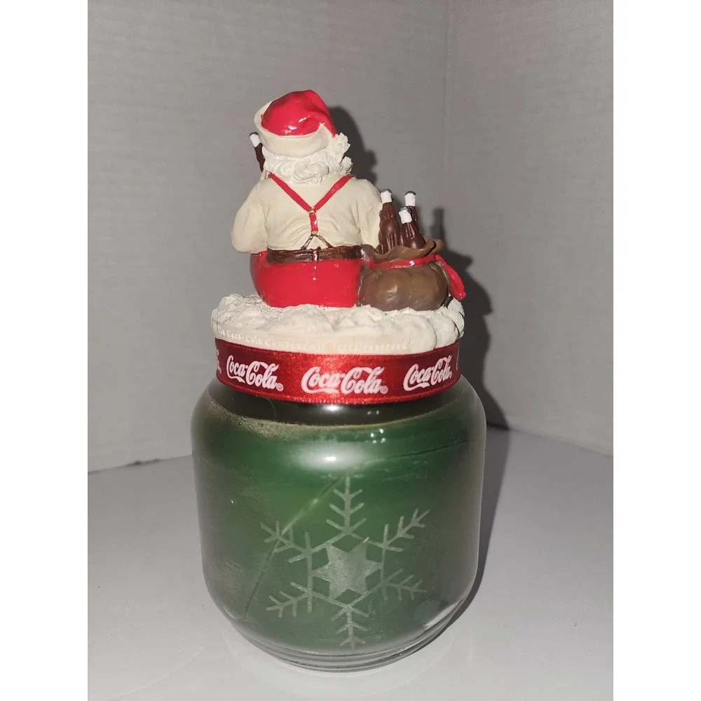 Coca Cola‎ Santa Holiday Christmas Jar Candle New